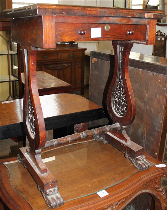 Rosewood card table